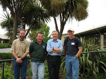 Kirk and Ray hang out with New Zealand Stream Team veterans Pete Mason and Clive Howard-Williams