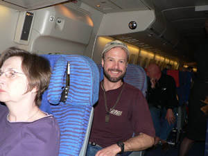 Kirk is jazzed about the flight - photo by Ray Woodruff